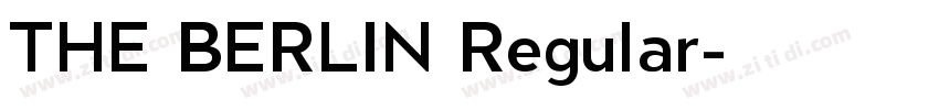 THE BERLIN Regular字体转换